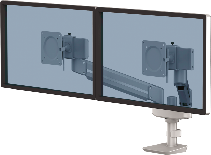 Fellowes Tallo Dual Monitor Arm Silver