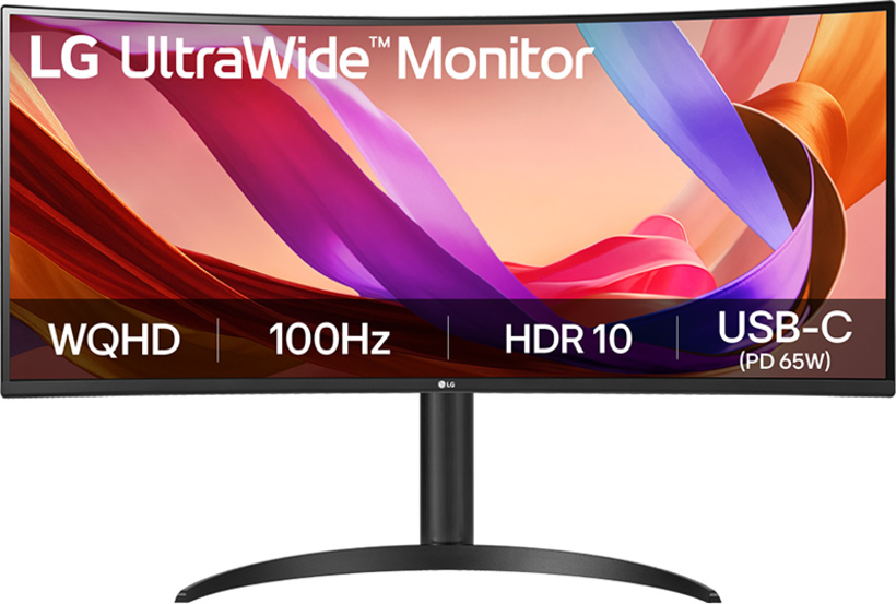 LG 34BQ65VA-B UltraWide Curved Monitor