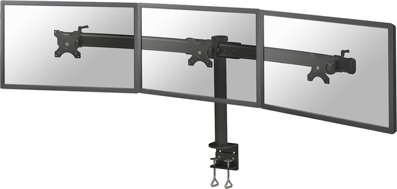 Support de bureau triple Neomounts, noir