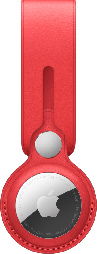 Lanière cuir Apple AirTag (PRODUCT)RED