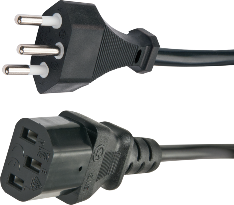 Netzkabel StromSt - C13 2 m schwarz