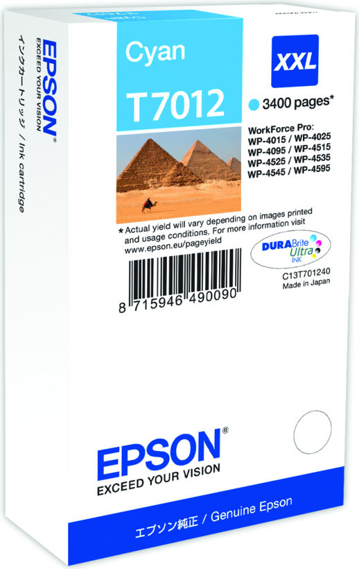 Epson T7012 Ink Cyan