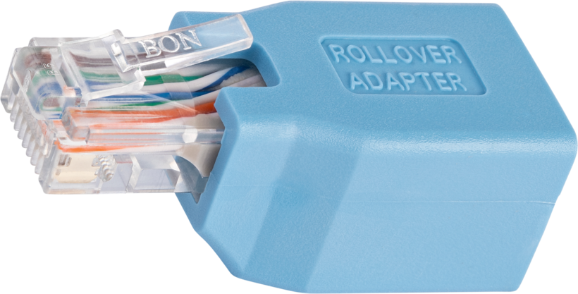 Rollover Adapter for RJ45 Ethernet Cable