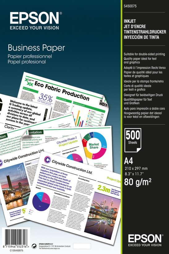 Epson A4 Business Paper 500 Blatt