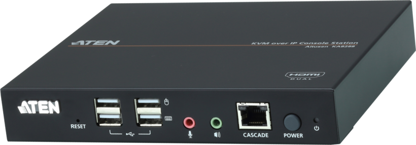 ATEN Dual HDMI KVM over IP Console Stat.