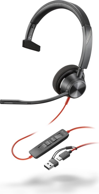 Auriculares Poly Blackwire 3310 USB-C/A