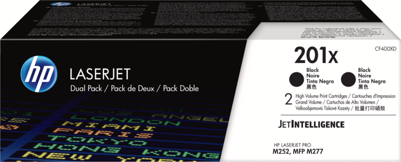 HP 201X Toner Black 2-pack