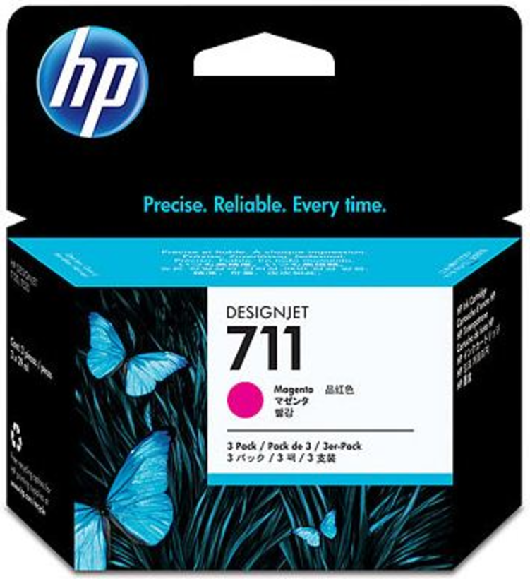 HP 711 Tinte 29 ml magenta 3-Pack
