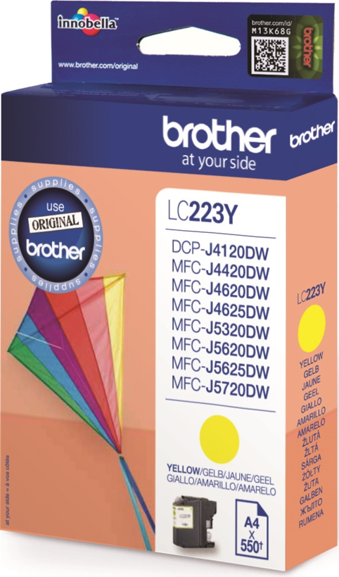 Encre Brother LC-223Y, jaune