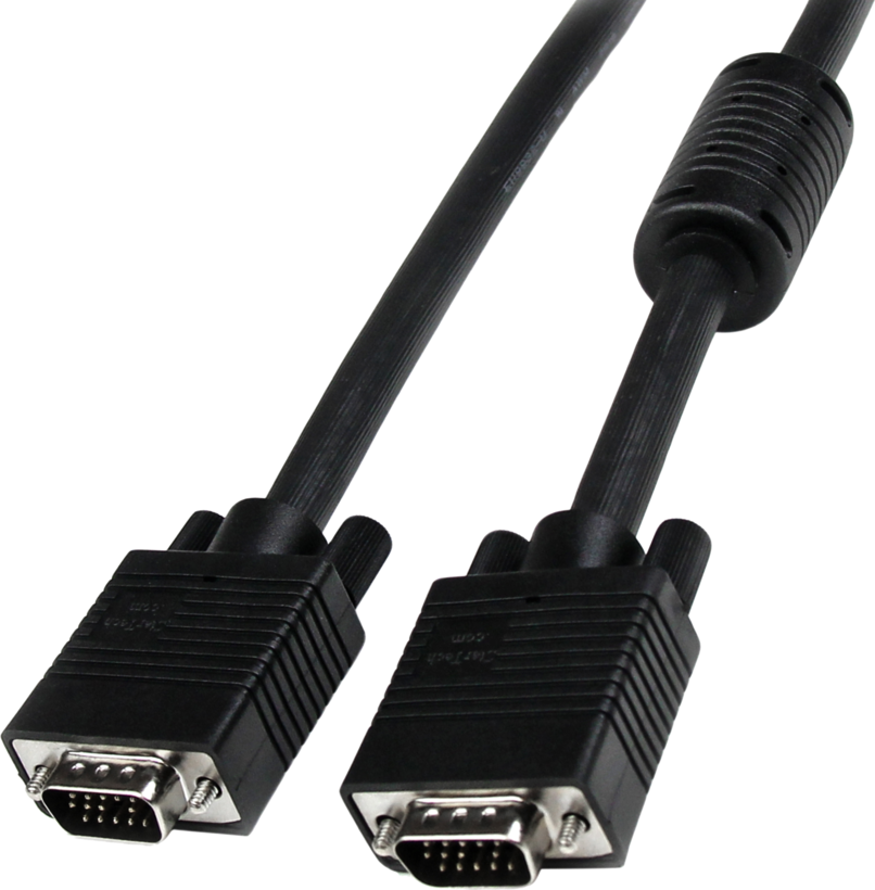 Câble écran VGA HD15 m.-m. 2 m, noir