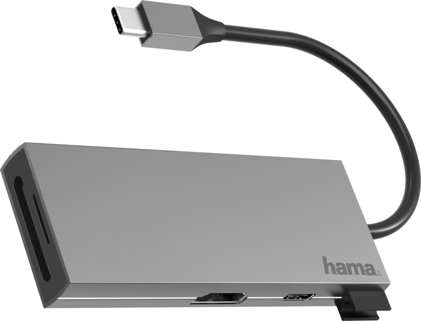 Hama USB Hub 3.0 3-port +HDMI+CardReader