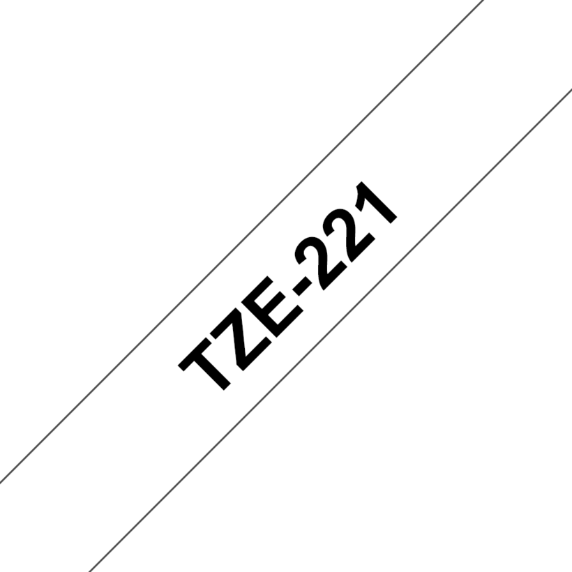 Cinta Brother TZe-221 9mmx8m blanco