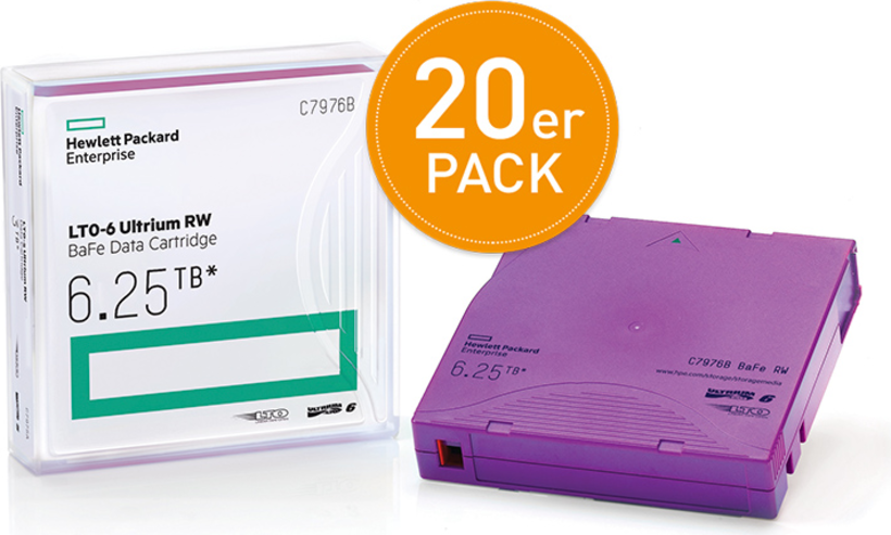 HPE LTO-6 Ultrium (BaFe) Tape 20x