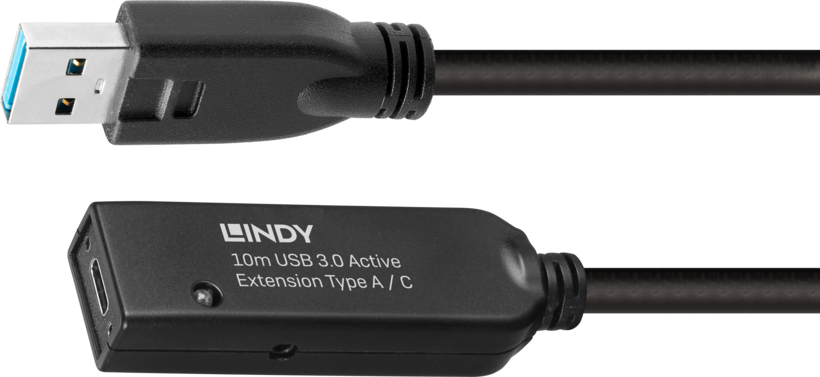 LINDY USB-C-A Active Extension 10m