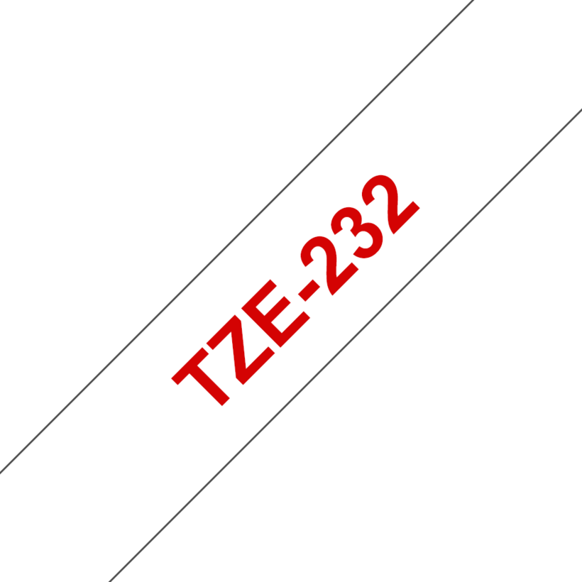 Brother TZe-232 12mmx8m Label Tape White