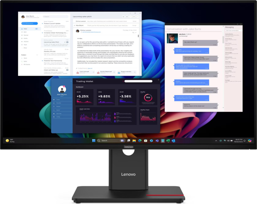 Lenovo ThinkVision T27UD-40 Monitor