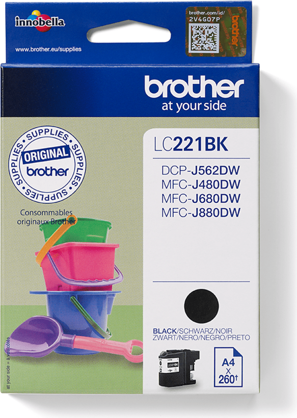 Brother LC-221BK Tinte schwarz