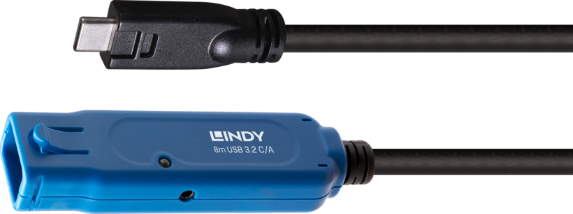 LINDY USB-C-A Active Extension Cable 8m