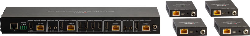Extension HDMI LINDY 4x4 matr. Cat6 70m