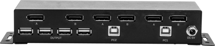 LINDY KVM Switch DP DualHead 2-port