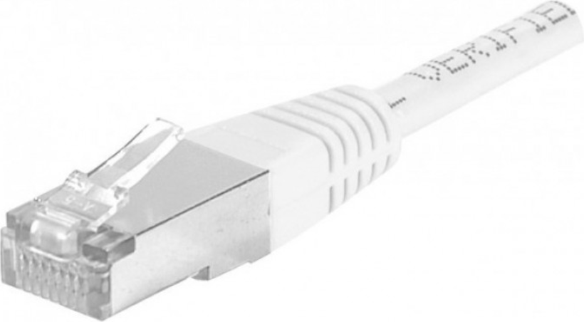 Câble Dexlan RJ45 F/UTP Cat6a blanc 1m