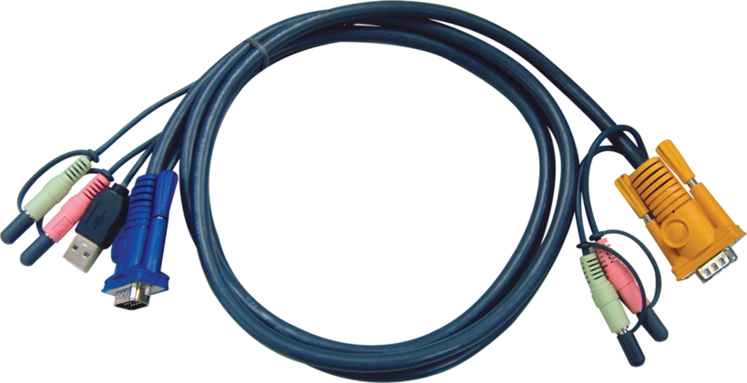 Kabel KVM ATEN SPHD - VGA USB audio 3m
