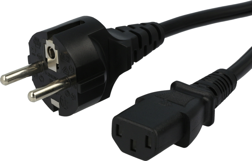 Kabel zasilający (m.) - C13 3 m, czarny