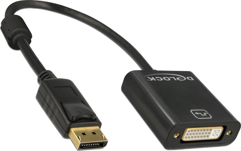 Adaptateur DisplayPort m.>DVI-I f., noir