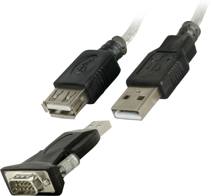 Adapter DB9 (m.) (RS232)-USB typu A (m.)