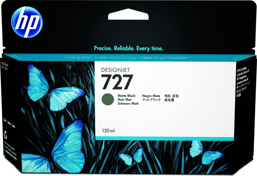HP 727 Ink 130ml Matte Black