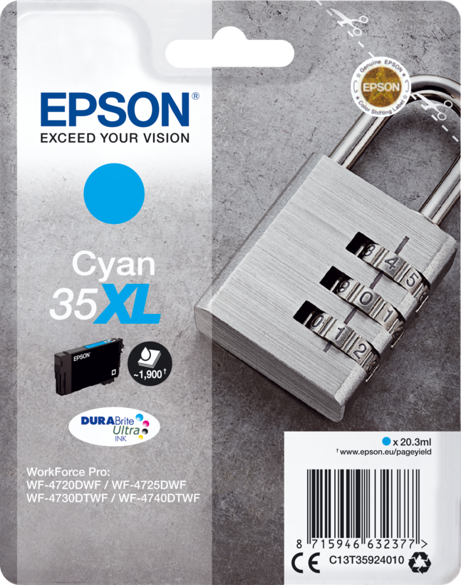Tinteiro Epson 35XL ciano