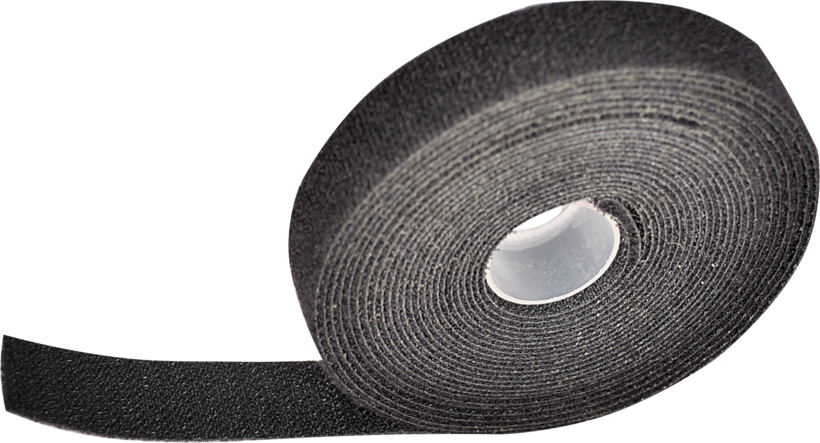 Hook-and-Loop Cable Tie Roll 5m Black
