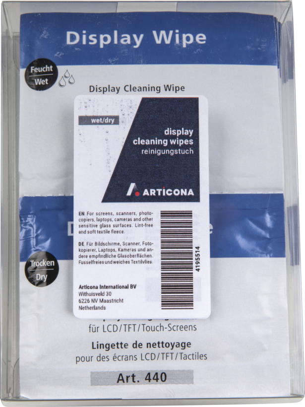 Toallitas limp. ARTICONA wet/dry, 10 u.