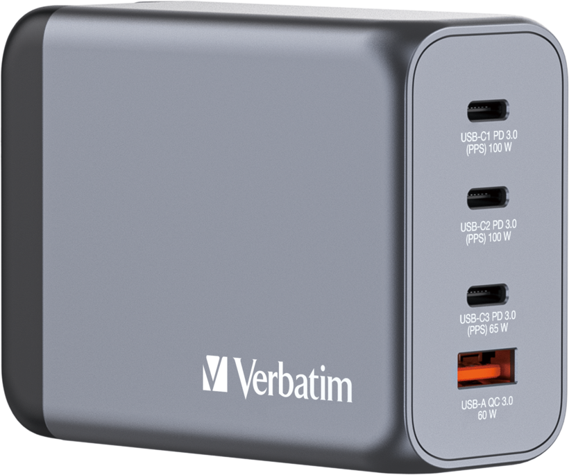 Verbatim 4-port GaN Wall Charger 200W