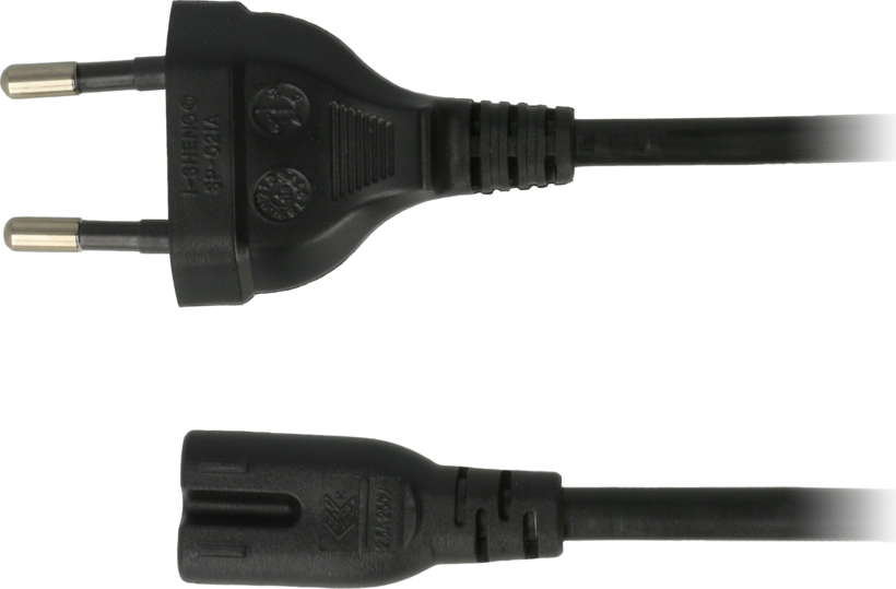 Power Cable Local/m - C7 2m Black