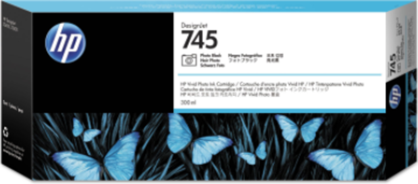HP 745 Ink 300ml Photo Black
