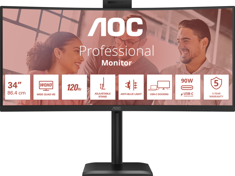 AOC CU34E4CW Curved Monitor