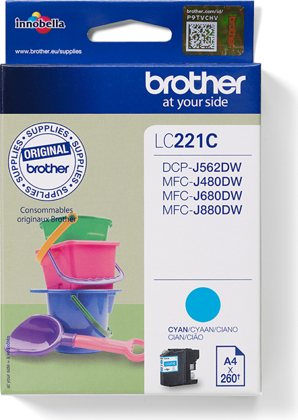 Brother LC-221C Tinte cyan