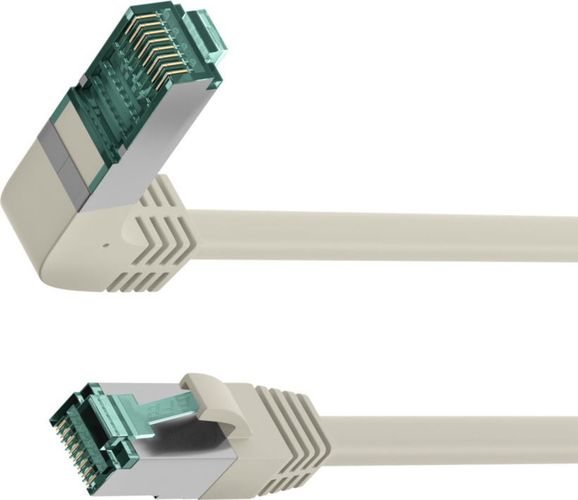 Patchk. RJ45/RJ45 90° S/FTP Cat6a 2 m gr