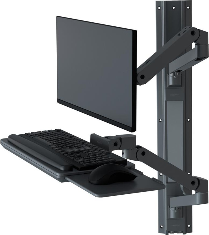 Posto parede Ergotron LX Pro System cinz