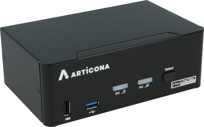 ARTICONA DP DualHead 2-Port KVM-Switch