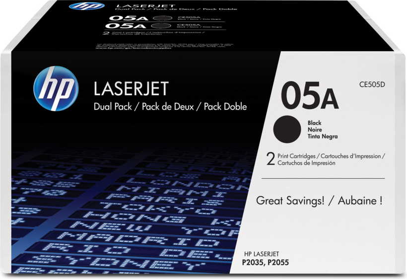 HP 05A Toner Black 2-pack