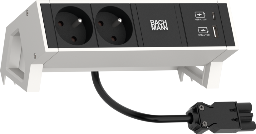 Power Strip 2-way + USB