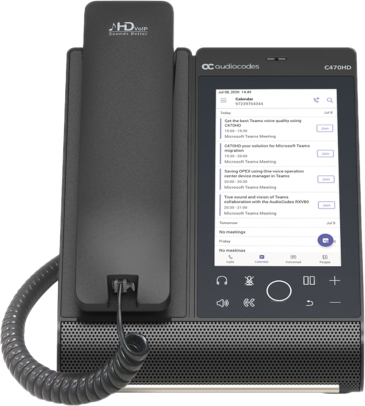Telefon IP AudioCodes C470HD Teams PoE