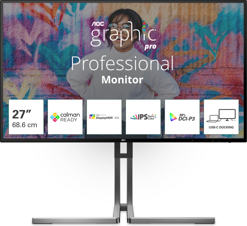 AOC Graphic Pro U27U3CV Monitor