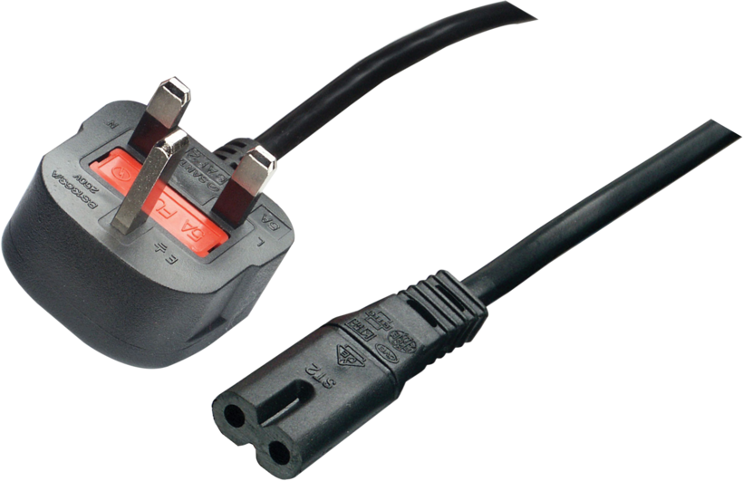 Power Cable Local/m - C7 2m Black