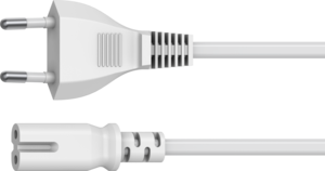 Netzkabel StromSt - C7Bu 5,0 m weiß