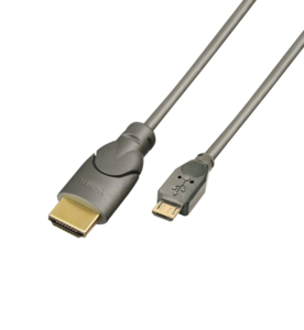 LINDY MHL - HDMI Kabel 0,5 m