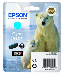 Epson 26XL Claria Ink Cyan