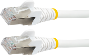 Câbles patch StarTech RJ45 S/FTP Cat6a, blanc, sans halogène